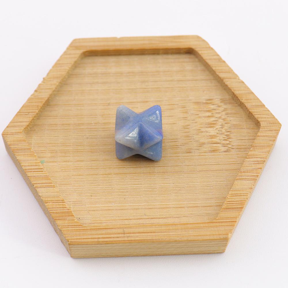 Crystal Merkaba Star Ornament - 13mm Hexagram Design