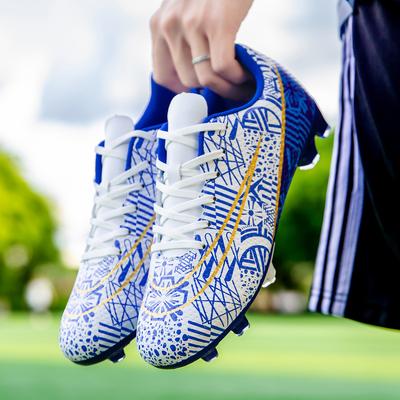 Große Größe Niedrig geschnittene Fußballschuhe Gebrochene Nägel Kunstrasen Spikes Jungen und Mädchen Schüler Trainings Fußballschuhe