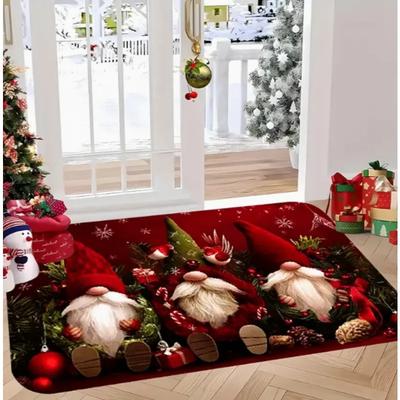 Weihnachtself Fußmatte Weicher Wohnzimmer Schlafzimmer Teppich Küche Badezimmer Eingangsmatte Weihnachten Heimdekoration