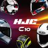 HJC HELMETS C10 Epic Full Face Motorcycle Helmet with Ventilation and Internal Detachable Fit, White, Size L (58-59cm)