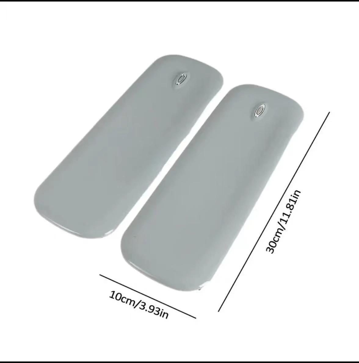 

2 шт., защитная полоса для автомобильного бампера, авто полоса для предотвращения столкновений, угловая защита бампера, защита от натирания автомобиля, наклейка серый