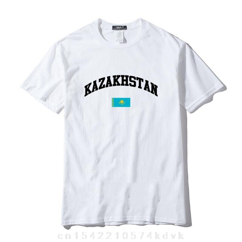 Kazakhstan Flag Men T Shirt Clothing Fashion Tshirts For Man Clothing Tshirt O Neck High Quality Mens Male 5t2kx