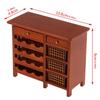 Doll House Wine Display Cabinet With Intricated Detail For 1/12 Scale Miniature Furniture Dinning Room Scene Arrangement