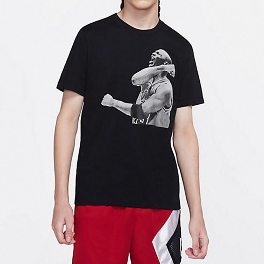 Air Jordan Breathable Round Neck Short Sleeve Black Men's CN3589-010