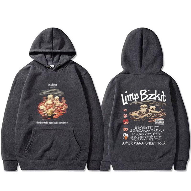 Rock Band Limp Bizkit Anger Management Tour Hoodie Men Women Casual Oversized Pullover Hoodies Hip Hop Streetwear