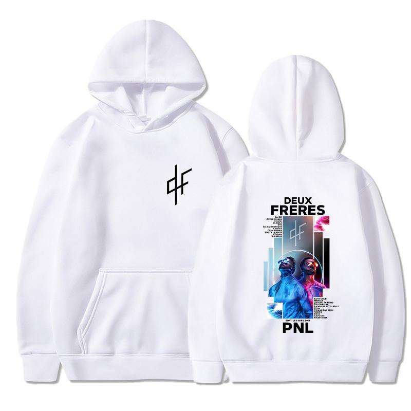 FRERES Hoodies Men Fashion DEUX Printed Long Sleeve Sweatshirts Women Casual Rapper Singer Streetwear Hoody Pullovers Sudaderas