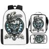 Skull Schoolbag for Primary School Students, Kindergarten New Schoolbag for Boys and Girls, Grades 2345 and 6