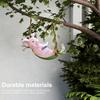 Adorable Pig Pendant Decor Resin Pig Swing Sculpture Ornament Waterproof Hanging Pig Swing Figurine for Garden Lawn Decoration