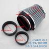 High Flow Intake Kit Cone Air Filter Adapter Cold Car Filters Racing 3" 3.5 4inch Sport System Performance Box 76MM 89MM 101MM
