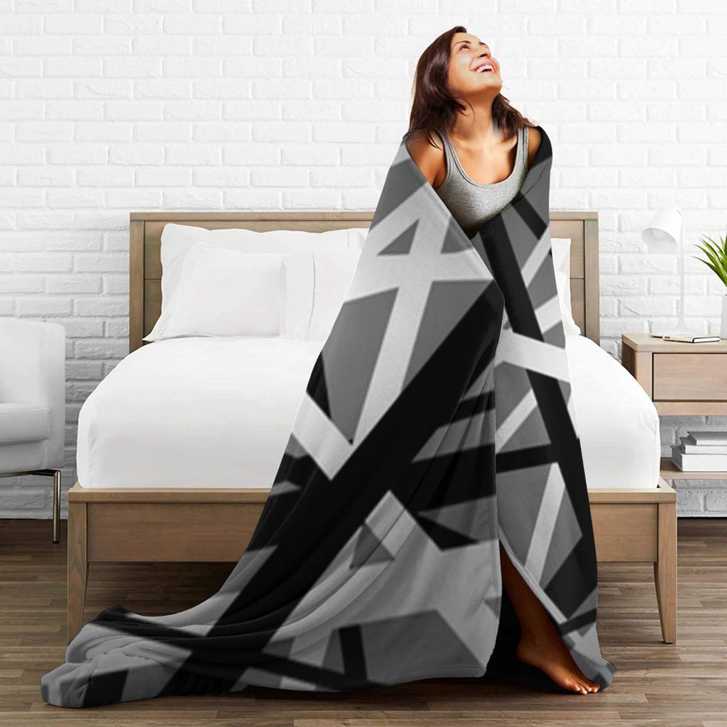 Van Halen Grey Sailing Throw Blanket Soft Comfy Print Blanket For Living Room Travel Office Flannel Bedspread Bed Cover