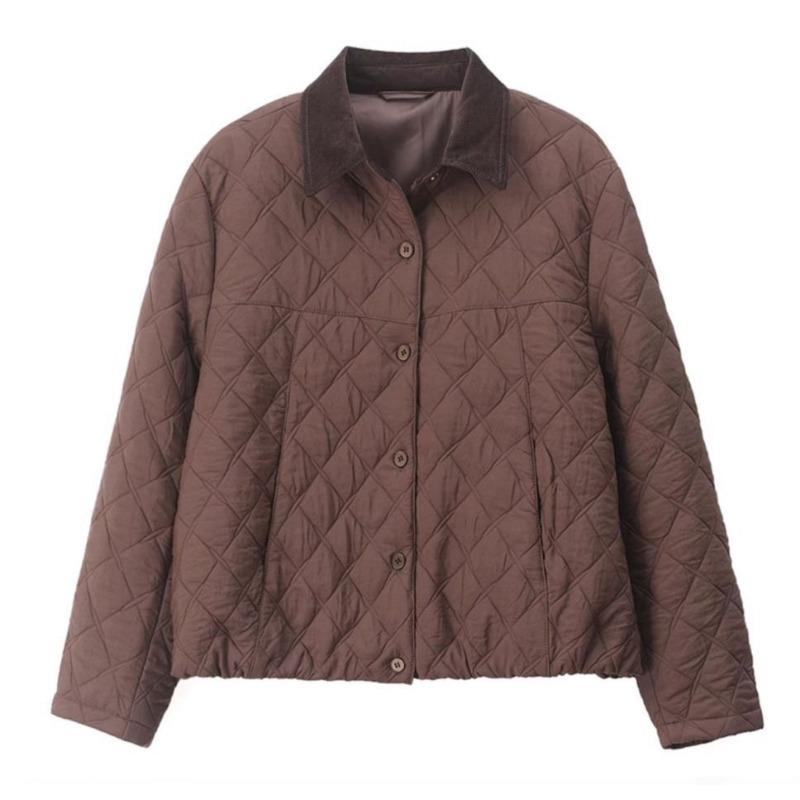 Fashionable and Elegant Mom's Short Cotton Jacket – Lightweight & Warm Coat for Casual and Stylish Moms