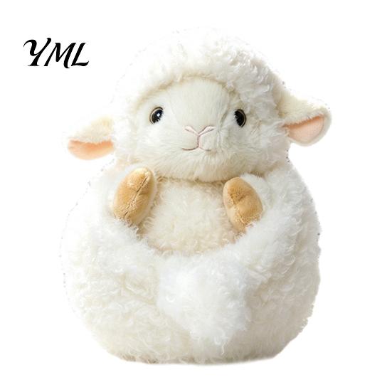 Birthday Present for Children Soft Stuffed Animal Wristlet Keychain, Fluffy Plush Sheep Hedgehog Bag Washable Small Ornament Charm, Cute Accessory