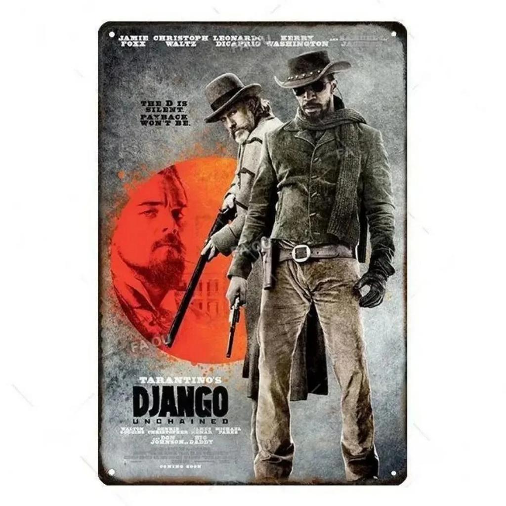 Metal Tin Signs Plaque Classic Movie Wall Decoration Vintage Art Posters Iron Painting for Man Cave Home Cafe Garden Club Bar