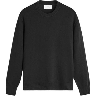 Origins Collezione Speciale Colore Unico Casual Girocollo Manica Lunga Maglione Maglione da uomo Nero 9598432-800