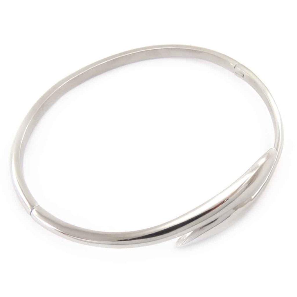 Les Trésors De Lily [J7206] - Bracelet Acier 'Chorégraphie' argenté - 62 mm 14 mm