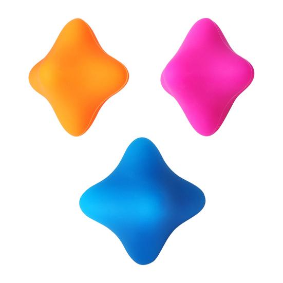 Fascia Ball Silicone Hexagonal Massage Ball Acupressure Relaxation Acupressure Ball Food-Grade Silicone Stress Relief Massage Tool
