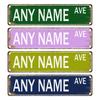 Personalized Retro Street Sign 15.75x3.94in Custom Metal Foil Wall Decor