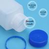 2 Piezas 250/500/800ml Blanco Plástico HDPE Vacío Cuadrado Botella Botella de Reactivo Laboratorio Muestras Frascos Antirrobo Azul Tapa de Rosca
