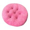 Seat Cushion Round Futon Design Furry Short Plush Surface Extra Thick Chair Floor Cushion Anti-Slip Design Solid Color Chair Cushion
