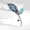 Elegant Rosemary Brooch, High-end Women's Exquisite Crystal Brooch, Luxurious and Niche Design Sense Brooch