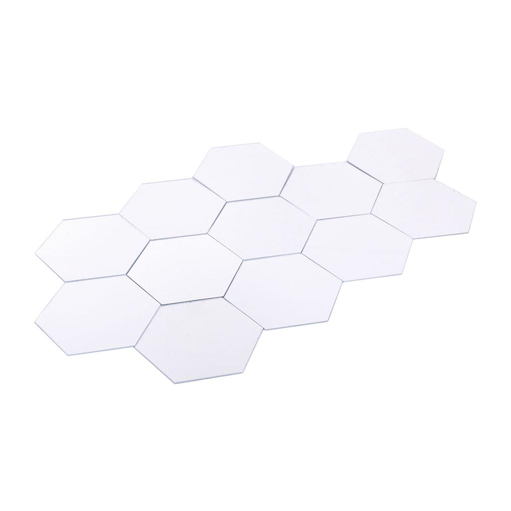 Modern 12pcs 3D Mirror Effect Acrylic Wall Sticker Removable   Home Decor Art Small Mirror Keeps the Room Brighter