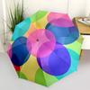 1pc Circle Pattern Automatic Folding Umbrella, Portable & Foldable Design with 8 Ribs, Casual Outdoor Accessory Halloween and Christmas gift