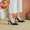  size professional style work shoes casual high heels stiletto rear empty sandals pointed light mouth single shoes
