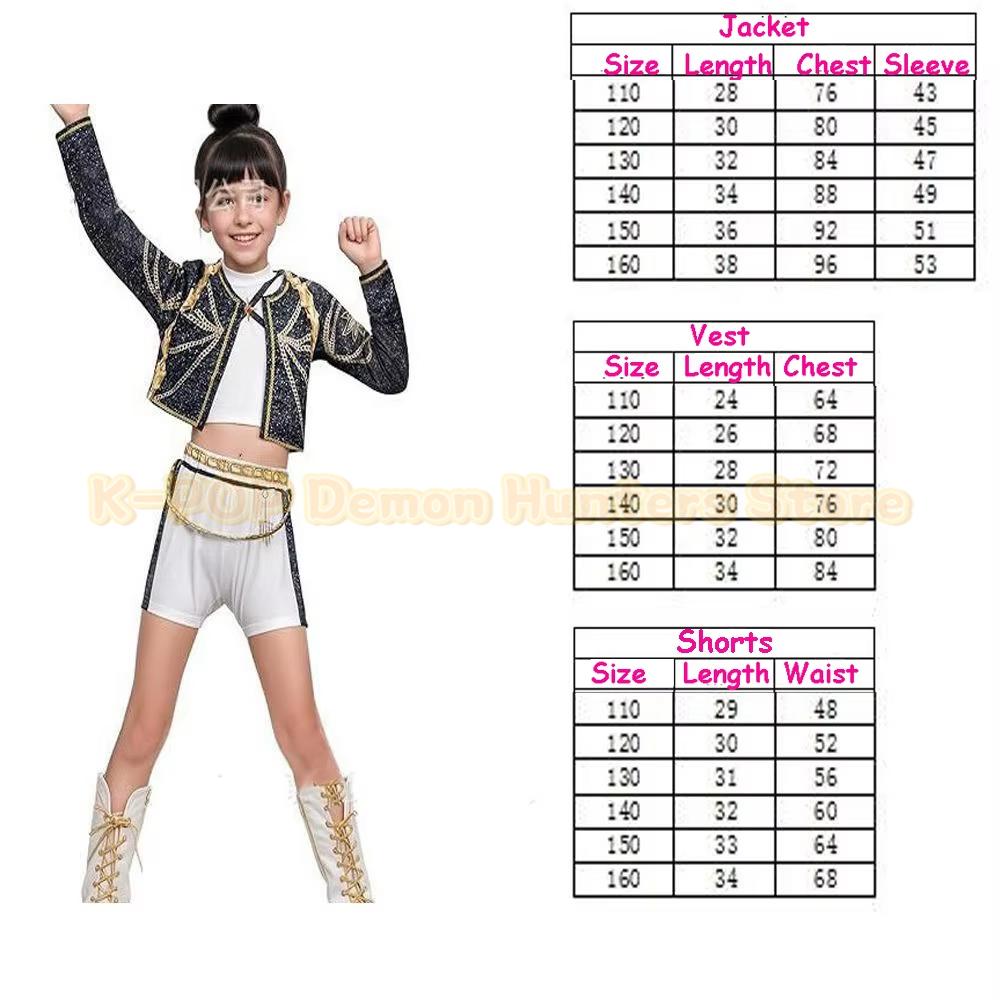 Cosplay Komplettkostümset Anime Idol Bühnenauftritt Kinder Halloween PartyBellissima.Kids Mädchen Kpop Dämonenjäger