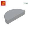 Non-Toxic 543Pcs/Lot 1748 1X2 Semi Circular Light Panel Building Blocks Moc Accessories Compatible With Brick Children Toys Gift