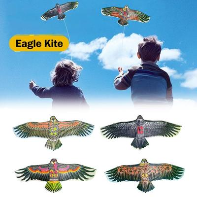 1.1m Eagle Kite With 30 Meter Kite Line Large Eagle Children Bird Sports Outdoor Kites Family F X2C5