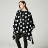 Female Lengthened Thick Furcal Round Dot Cloak Fashionable Tippet Shawl for Winter Autumn Christmas Gift