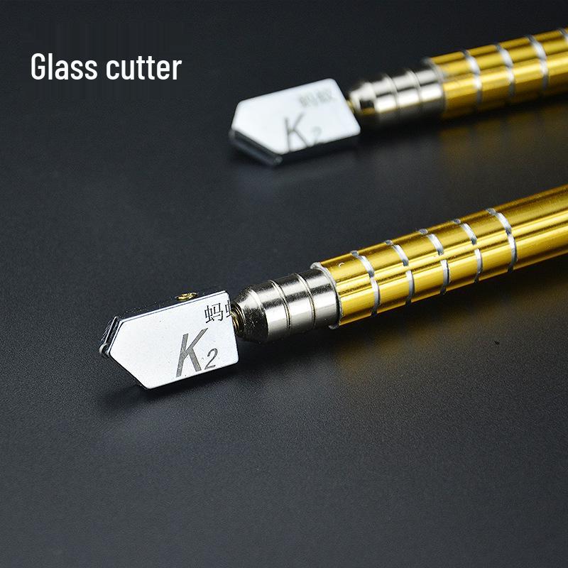 Roller Glass & Tile Cutter with Metal Handle - Scoring Tool for Tiles & Mirrors