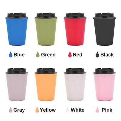 Double-Layer Water Cup Portable Mini Wheat Straw Coffee Cup Portable Fashionable And Simple Car Wheat Fragrance Cup