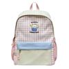 Schoolbag New ins Cartoon Puppy Backpack for Junior High School Students Large Capacity Fashion Versatile Plaid Lightweight Campus Backpack