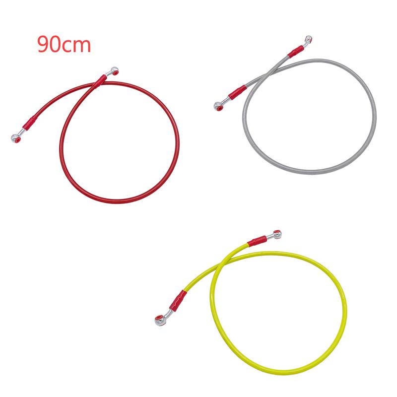 Universal 45cm/90cm Motorcycle Dirt Bike Braided Hydraulic Reinforce Brake Line Clutch Oil Hose for YAMAHA Hydraulic Brake Tube