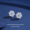 S925 Sterlingsilber Schneeflocken Ohrstecker - Herbst/Winter 2025 Leichter Luxus Mode für Frauen