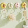 Creative Punch-free Flower Suction Cup Hook Multi-functional Bathroom Kitchen Reusable Traceless Hook Powerful Storage Rack