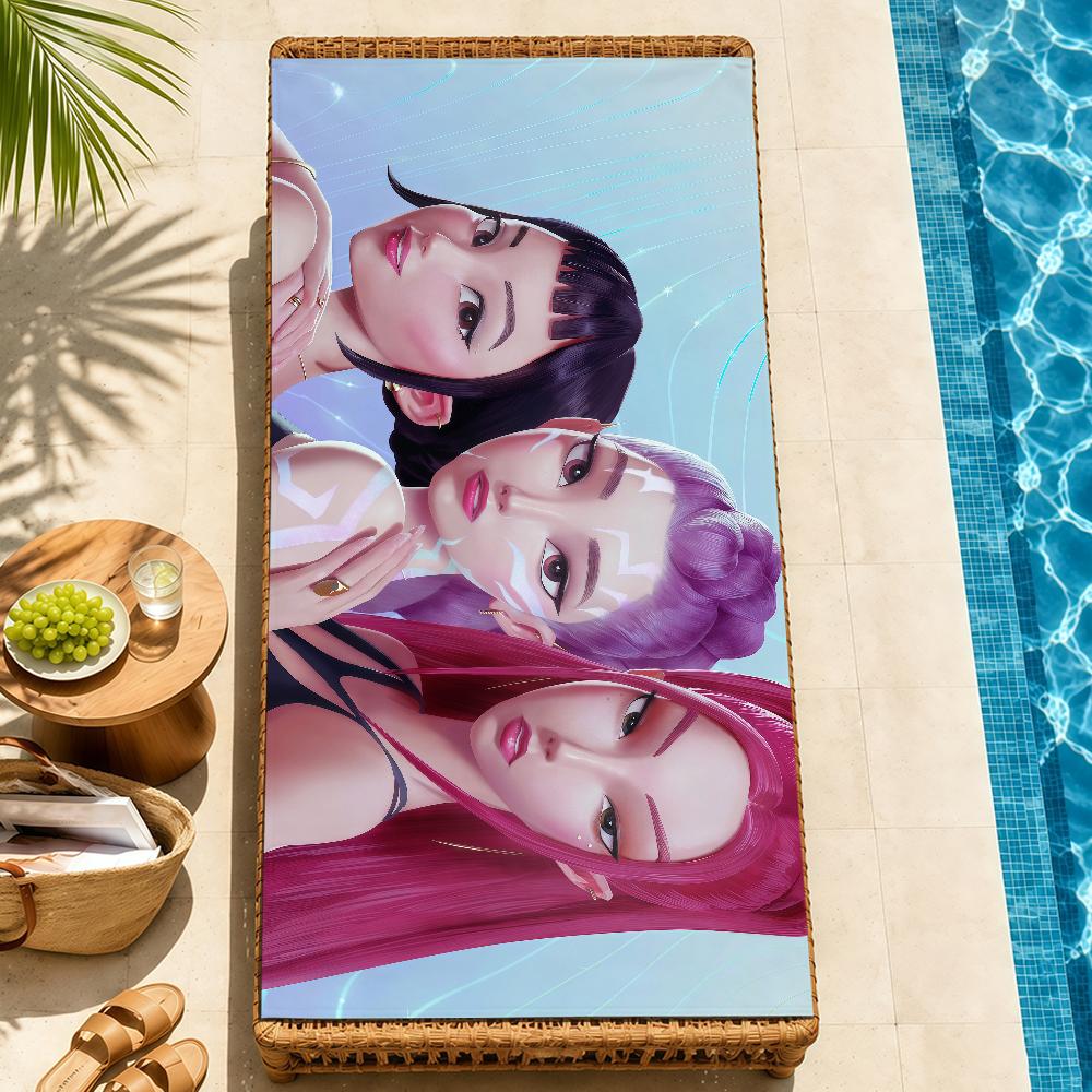 anime k-k-popS soft Beach Towel Trip swim d-demonS Pool bath h-hunters-S Gym M-Mira R-Rumi home room Z-Zoey meme Decor Gift