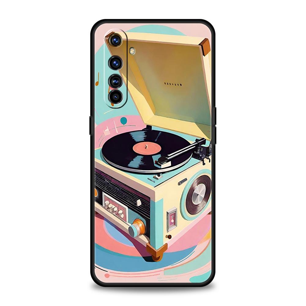 Retro Recording Device Soft TPU For Realme 13 12 11 10 9 Pro Plus GT3 GT2 C21 C25 C35 C53 C55 C67 Pro 5G Phone Case Cover Fundas