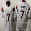Mens NFL Style Rugby Jersey With Embroidered Numbers 7 Elway 33 Williams 10 Nix 2 Broncos Team
