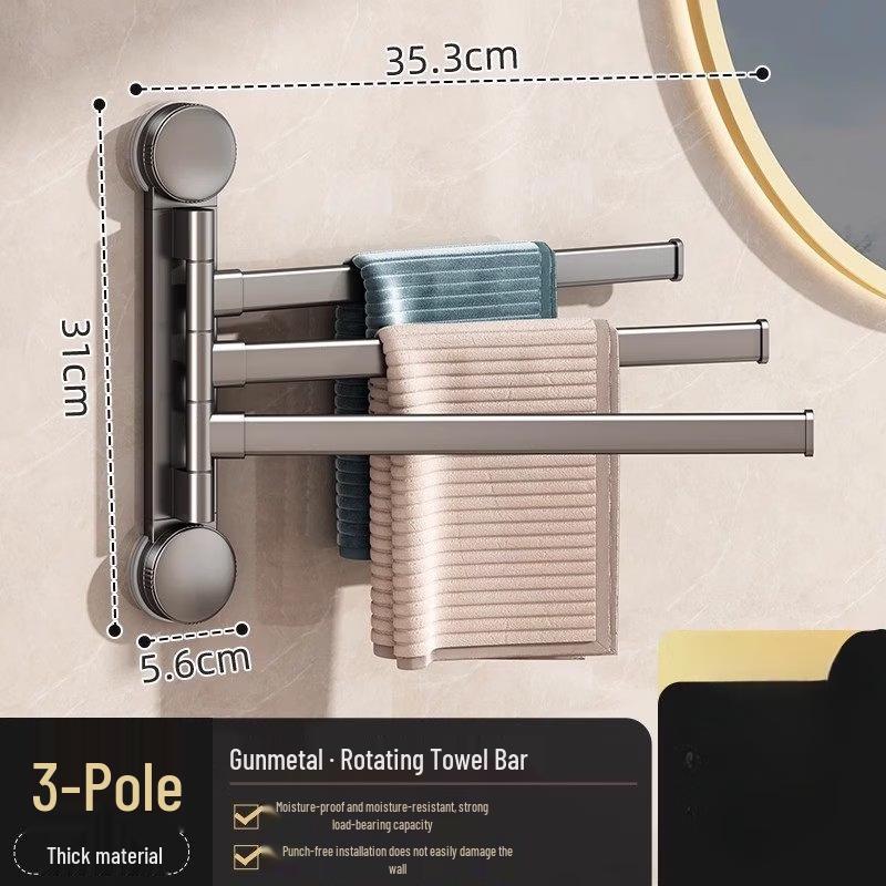 Handon Rotating Suction Cup Towel Rack