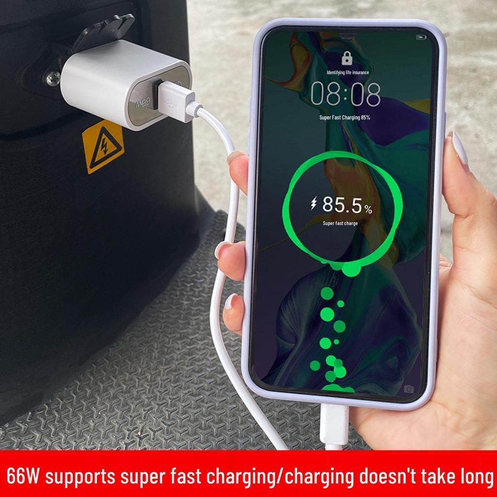 Universal 66W Flash USB Charger for Electric Vehicles (48V-100V)