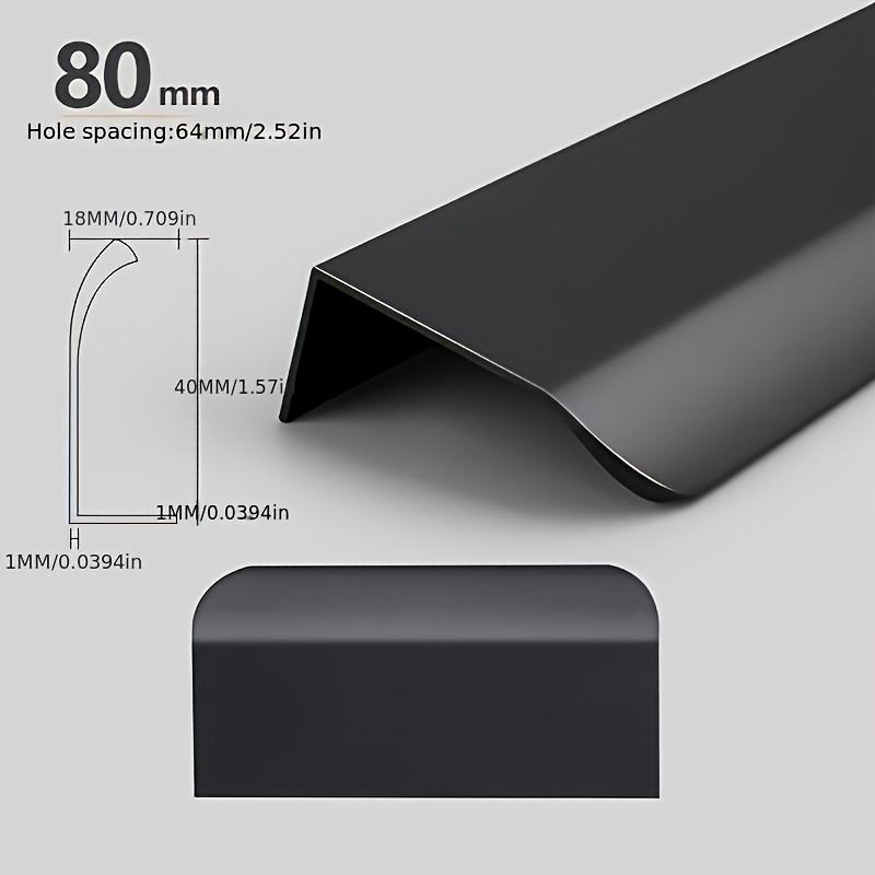 Mânere Ascunse pentru Mobilă Auriu Negru Alb Mânere pentru Dulap de Bucătărie Fără Găuri Mânere pentru Dulapuri și Sertare Mâner Arc pentru Dulap Mâner pentru Mobilă de Ușă