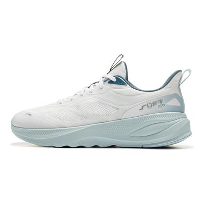 Li Ning Soft Go 2 V4 Confortáveis Versáteis Antiderrapantes Duráveis Tênis Casual de Cano Baixo Masculino Branco AGLV091-3