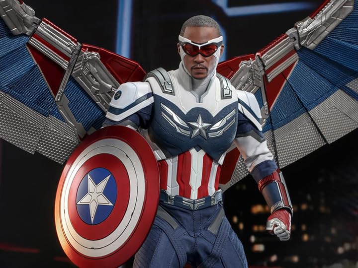 TV Masterpiece Falcon Winter Soldier Captain America Scale Figure Blue & 1/6