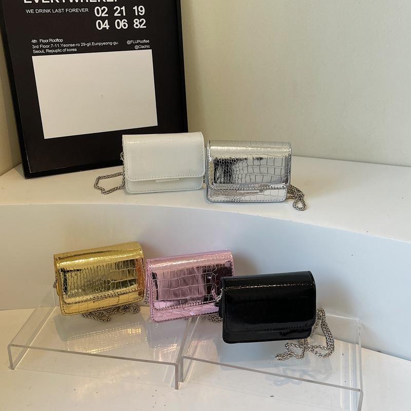 Stylish and simple bag women's chain trend small square bag summer casual messenger bag new shoulder bag
