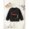 Kids Sweatshirt Round Neck Sweatshirt , Featuring Fireworks, Balloons & More Festive Elements, Versatile & Comfortable Design