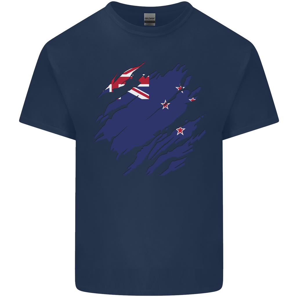 Torn New Zealand Flag Zealander Kiwi Day Unisexs Light Cotton TShirt