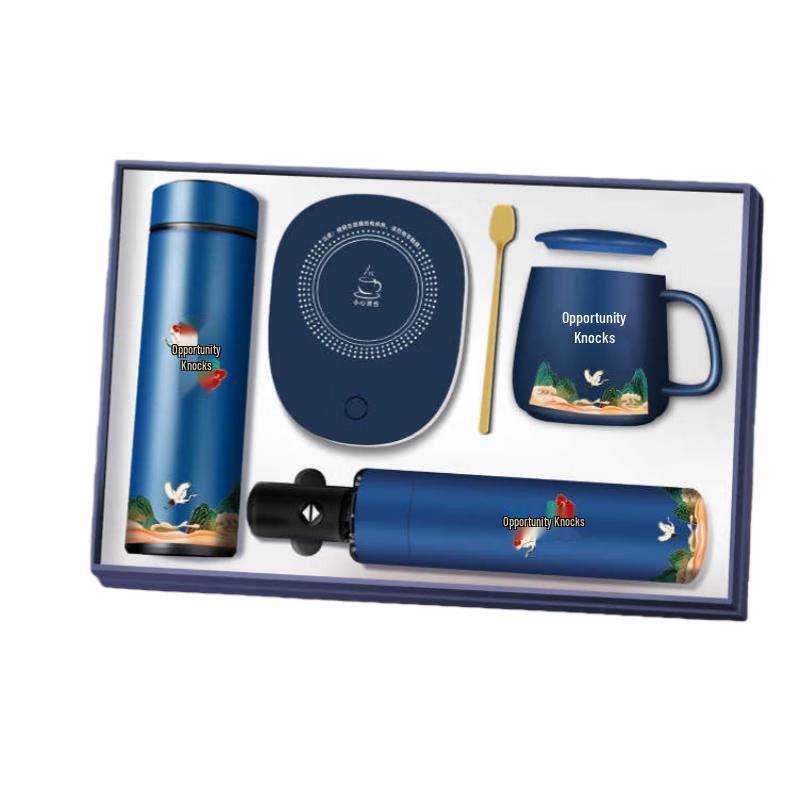 Premium Business Gift Insulated Cup & Umbrella Set