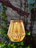Rattan Solar Lantern IP65 Waterproof Outside Big Rattan Solar Light Rattan Weaving Solar Garden Lantern for Balcony Patio Garden